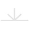 Ekena Millwork Saratoga Architectural Grade PVC Gable Bracket, 96"W x 44"H x 2"D x 4"F, 11/12 Pitch GBP096X44X0204SAR00 - alternate 2
